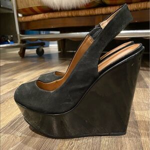 ALDO suede wedges size 38 worn a few times